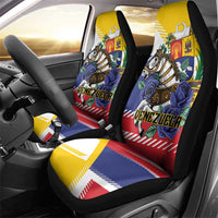 Venezuela White Horse Car Seat Cover Veneziola Flag Colors - Wonder Print Shop