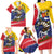 Personalized Venezuela White Horse Family Matching Long Sleeve Bodycon Dress and Hawaiian Shirt Veneziola Flag Colors - Wonder Print Shop