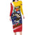 Personalized Venezuela White Horse Family Matching Long Sleeve Bodycon Dress and Hawaiian Shirt Veneziola Flag Colors - Wonder Print Shop