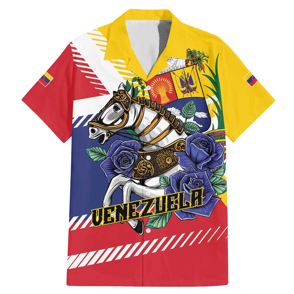 Personalized Venezuela White Horse Family Matching Mermaid Dress and Hawaiian Shirt Veneziola Flag Colors - Wonder Print Shop