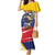Personalized Venezuela White Horse Family Matching Mermaid Dress and Hawaiian Shirt Veneziola Flag Colors - Wonder Print Shop