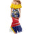 Personalized Venezuela White Horse Family Matching Mermaid Dress and Hawaiian Shirt Veneziola Flag Colors - Wonder Print Shop
