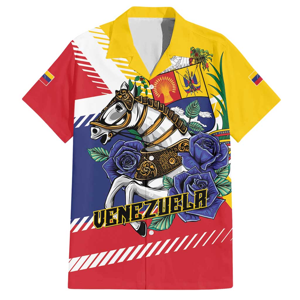 Personalized Venezuela White Horse Family Matching Short Sleeve Bodycon Dress and Hawaiian Shirt Veneziola Flag Colors - Wonder Print Shop