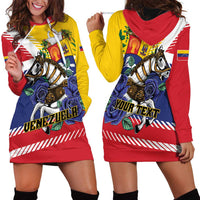 Personalized Venezuela White Horse Hoodie Dress Veneziola Flag Colors - Wonder Print Shop