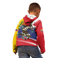 Personalized Venezuela White Horse Kid Hoodie Veneziola Flag Colors - Wonder Print Shop