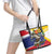 Venezuela White Horse Leather Tote Bag Veneziola Flag Colors - Wonder Print Shop