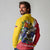 Personalized Venezuela White Horse Long Sleeve Polo Shirt Veneziola Flag Colors - Wonder Print Shop