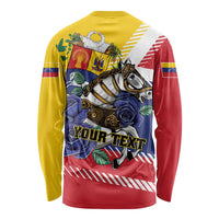 Personalized Venezuela White Horse Long Sleeve Shirt Veneziola Flag Colors - Wonder Print Shop