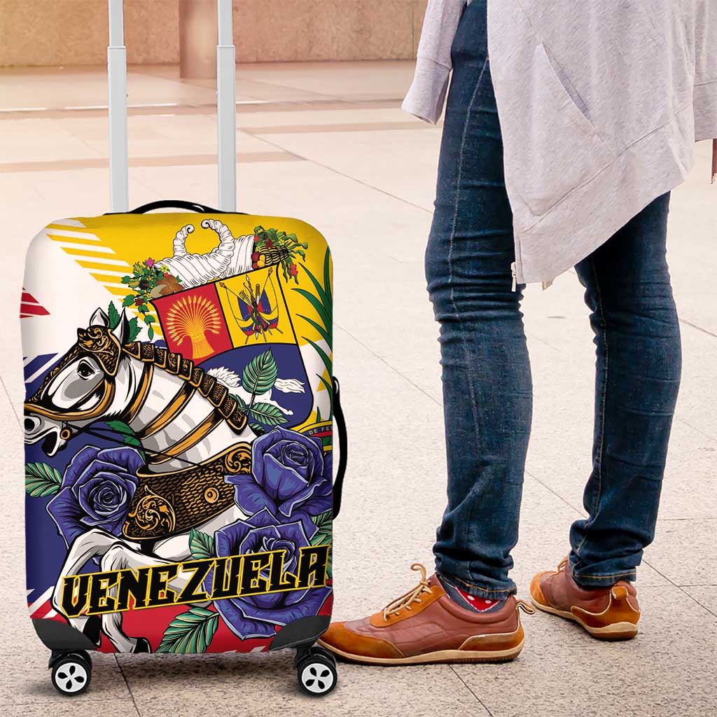 Venezuela White Horse Luggage Cover Veneziola Flag Colors - Wonder Print Shop