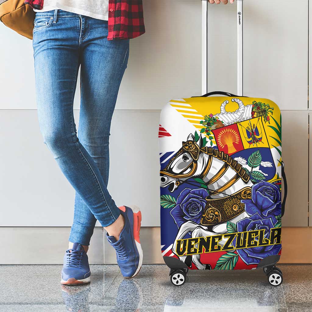 Venezuela White Horse Luggage Cover Veneziola Flag Colors - Wonder Print Shop