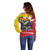 Personalized Venezuela White Horse Off Shoulder Sweater Veneziola Flag Colors - Wonder Print Shop