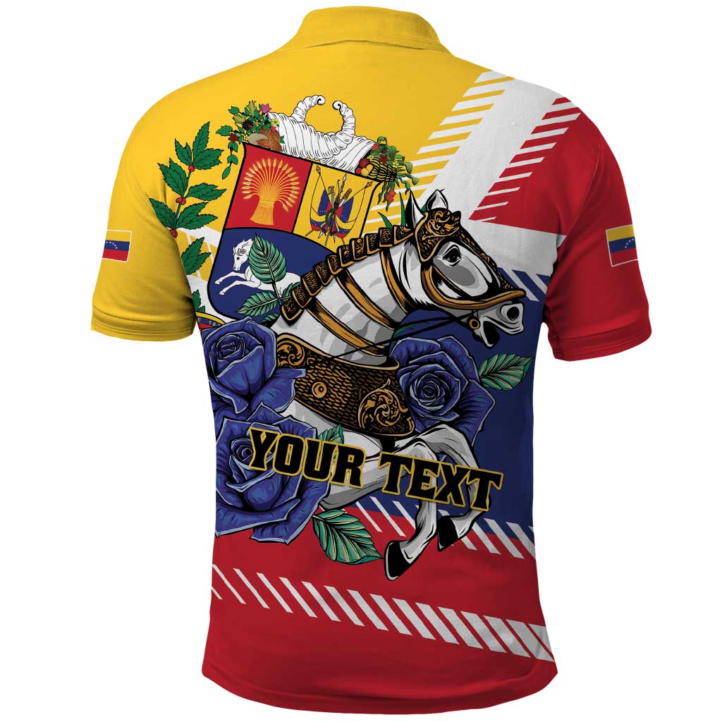 Personalized Venezuela White Horse Polo Shirt Veneziola Flag Colors - Wonder Print Shop
