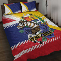 Venezuela White Horse Quilt Bed Set Veneziola Flag Colors - Wonder Print Shop