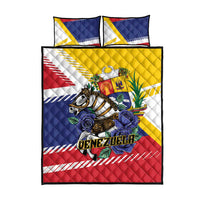 Venezuela White Horse Quilt Bed Set Veneziola Flag Colors - Wonder Print Shop