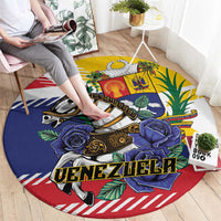Venezuela White Horse Round Carpet Veneziola Flag Colors - Wonder Print Shop