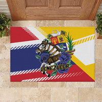 Venezuela White Horse Rubber Doormat Veneziola Flag Colors - Wonder Print Shop