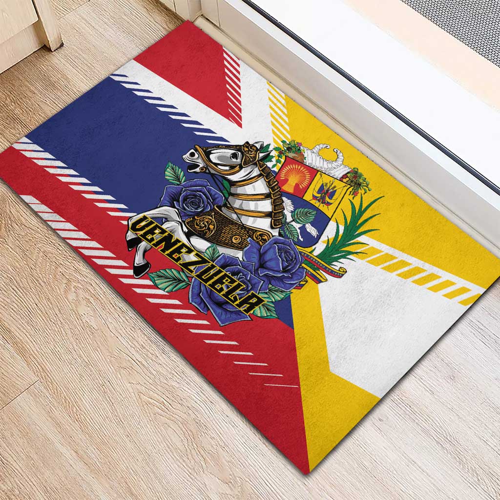 Venezuela White Horse Rubber Doormat Veneziola Flag Colors - Wonder Print Shop