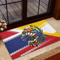 Venezuela White Horse Rubber Doormat Veneziola Flag Colors - Wonder Print Shop