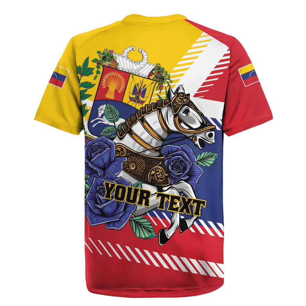 Personalized Venezuela White Horse Rugby Jersey Veneziola Flag Colors - Wonder Print Shop