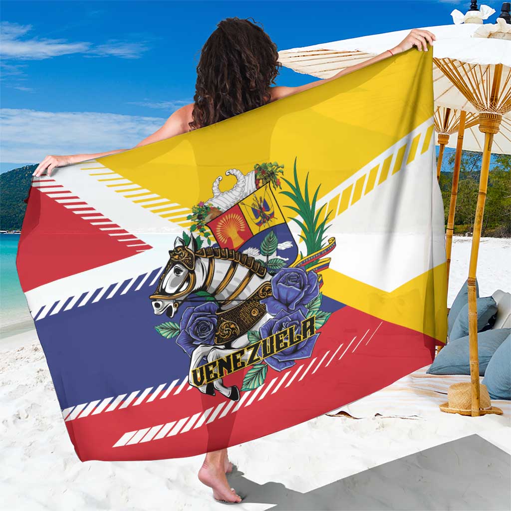 Venezuela White Horse Sarong Veneziola Flag Colors - Wonder Print Shop