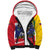 Personalized Venezuela White Horse Sherpa Hoodie Veneziola Flag Colors - Wonder Print Shop