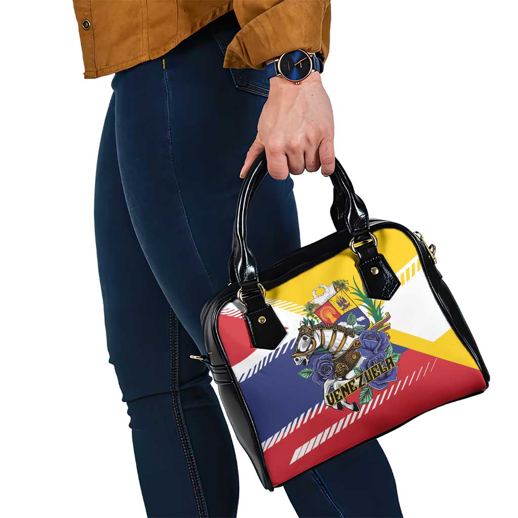 Venezuela White Horse Shoulder Handbag Veneziola Flag Colors - Wonder Print Shop