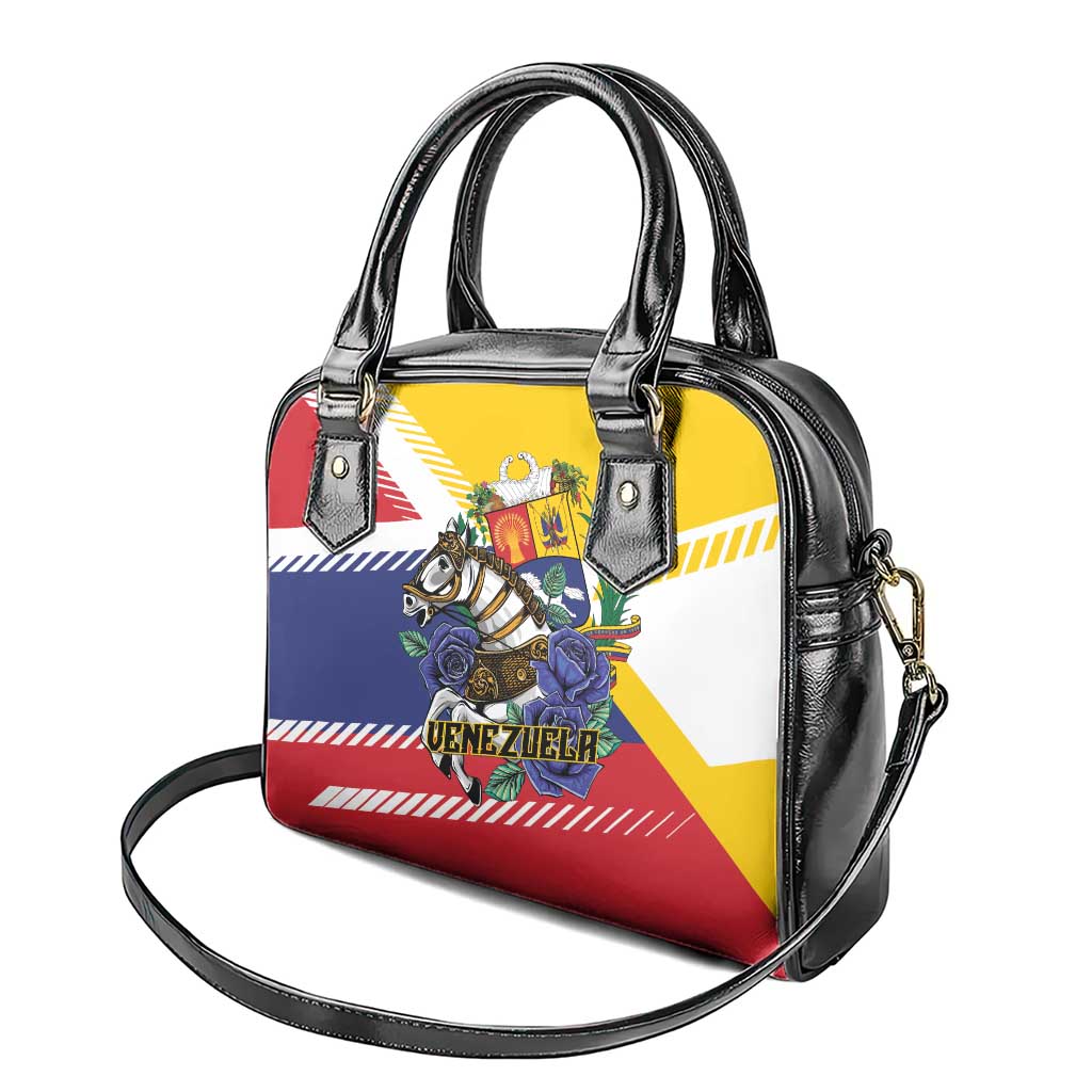 Venezuela White Horse Shoulder Handbag Veneziola Flag Colors - Wonder Print Shop