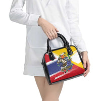 Venezuela White Horse Shoulder Handbag Veneziola Flag Colors - Wonder Print Shop