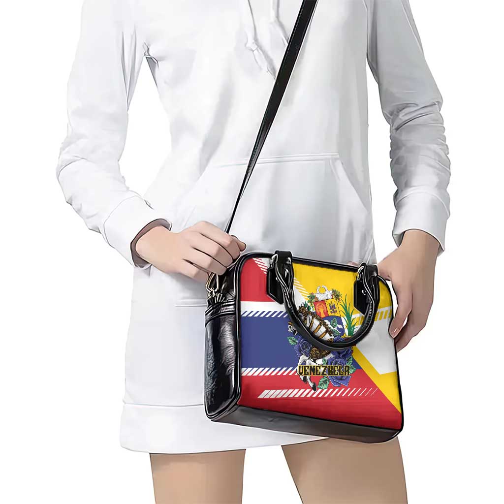 Venezuela White Horse Shoulder Handbag Veneziola Flag Colors - Wonder Print Shop