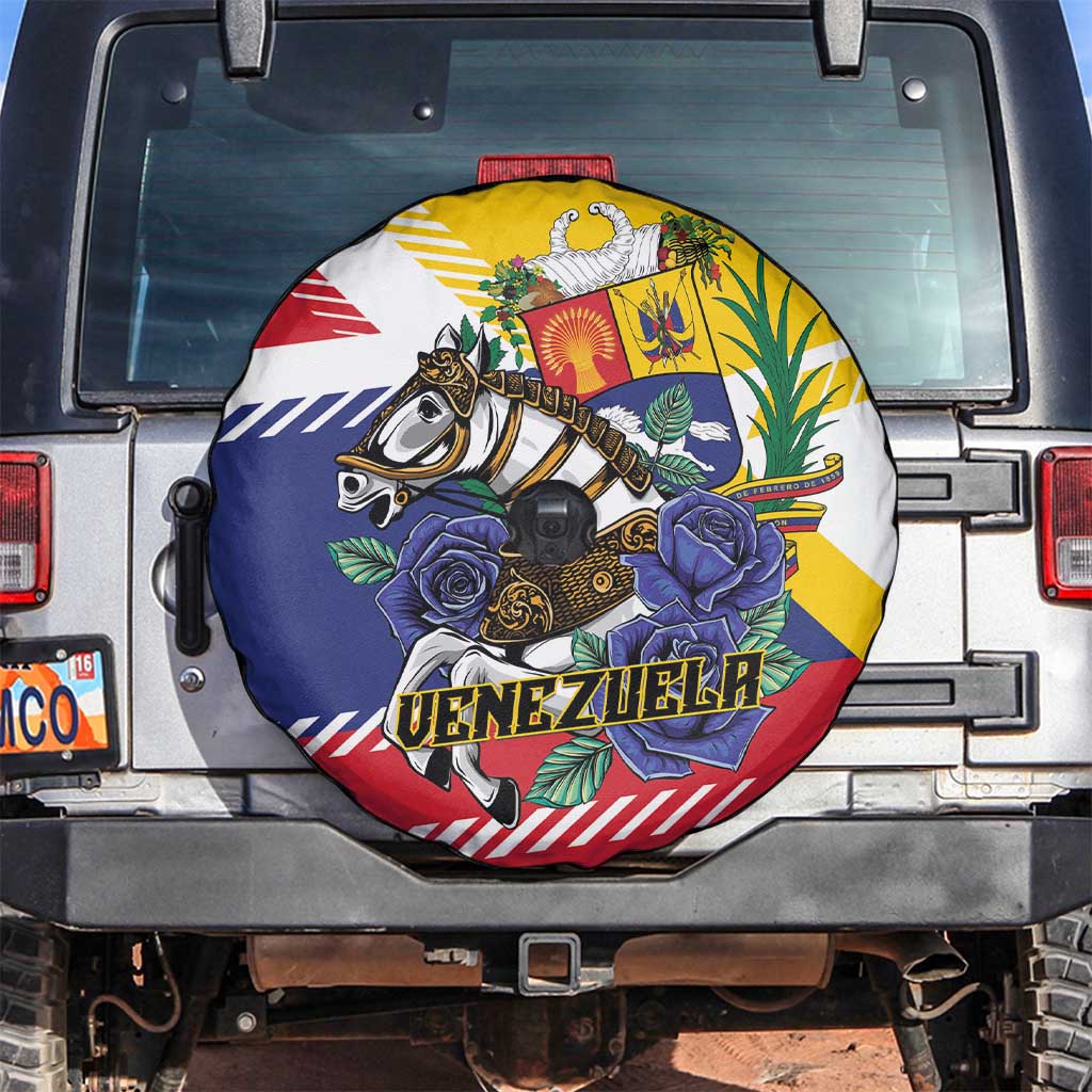 Venezuela White Horse Spare Tire Cover Veneziola Flag Colors - Wonder Print Shop