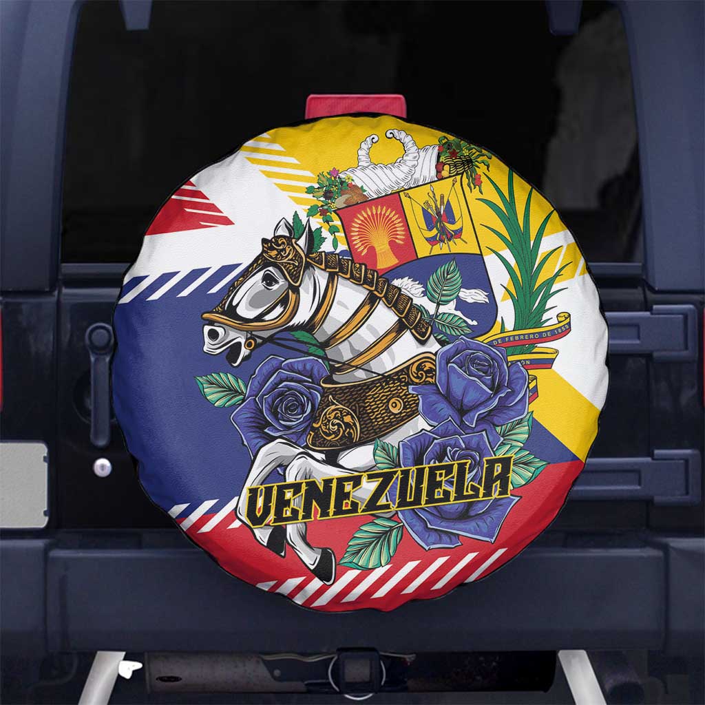 Venezuela White Horse Spare Tire Cover Veneziola Flag Colors - Wonder Print Shop