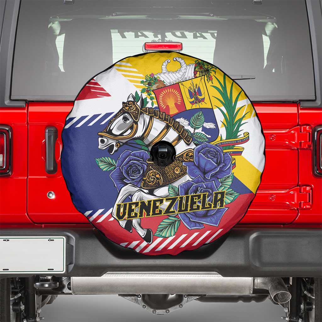 Venezuela White Horse Spare Tire Cover Veneziola Flag Colors - Wonder Print Shop