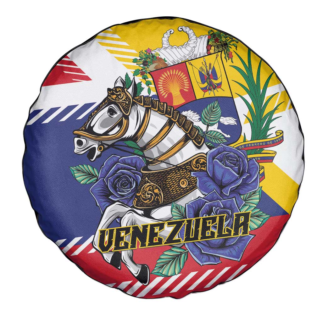 Venezuela White Horse Spare Tire Cover Veneziola Flag Colors - Wonder Print Shop