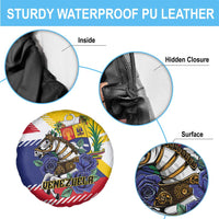 Venezuela White Horse Spare Tire Cover Veneziola Flag Colors - Wonder Print Shop