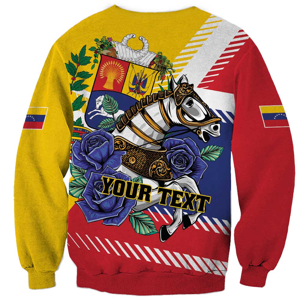 Personalized Venezuela White Horse Sweatshirt Veneziola Flag Colors - Wonder Print Shop