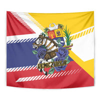 Venezuela White Horse Tapestry Veneziola Flag Colors - Wonder Print Shop