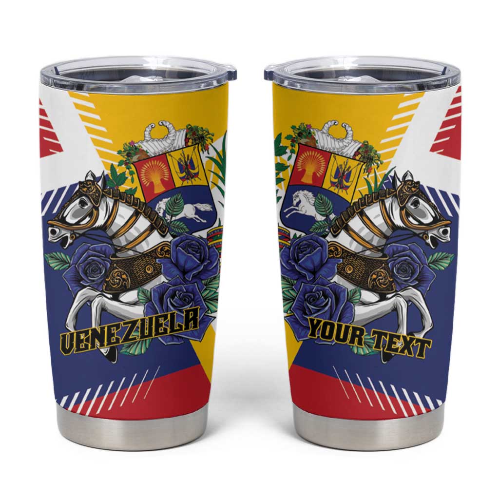 Personalized Venezuela White Horse Tumbler Cup Veneziola Flag Colors - Wonder Print Shop