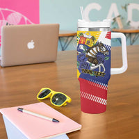 Personalized Venezuela White Horse Tumbler With Handle Veneziola Flag Colors - Wonder Print Shop