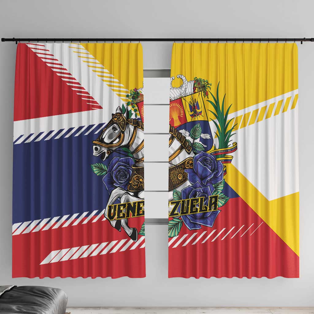 Venezuela White Horse Window Curtain Veneziola Flag Colors - Wonder Print Shop