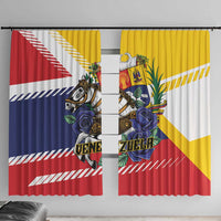 Venezuela White Horse Window Curtain Veneziola Flag Colors - Wonder Print Shop