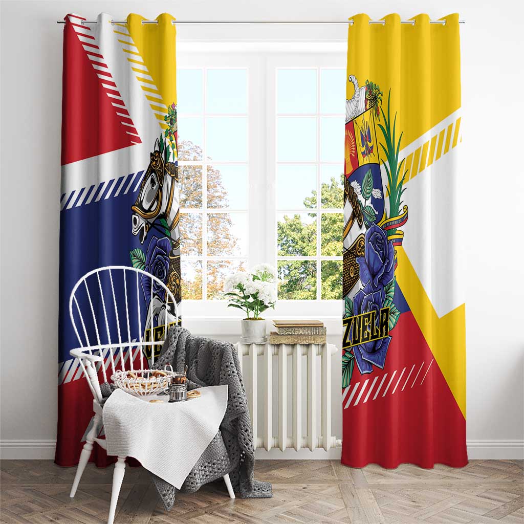 Venezuela White Horse Window Curtain Veneziola Flag Colors - Wonder Print Shop