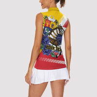 Personalized Venezuela White Horse Women Sleeveless Polo Shirt Veneziola Flag Colors - Wonder Print Shop