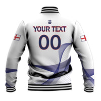 Custom England 2026 World Football Baseball Jacket Three Lions Go Champions