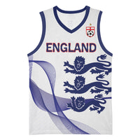 Custom England 2026 World Football Basketball Jersey Three Lions Go Champions
