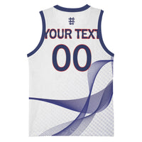 Custom England 2026 World Football Basketball Jersey Three Lions Go Champions