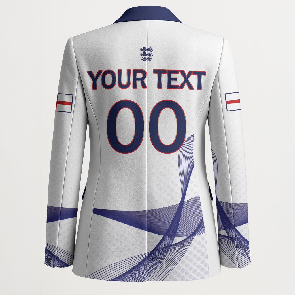 Custom England 2026 World Football Blazer Three Lions Go Champions