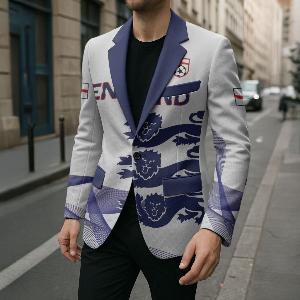 Custom England 2026 World Football Blazer Three Lions Go Champions