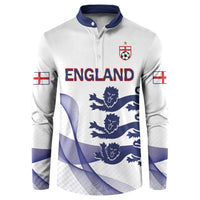 Custom England 2026 World Football Button Sweatshirt Three Lions Go Champions