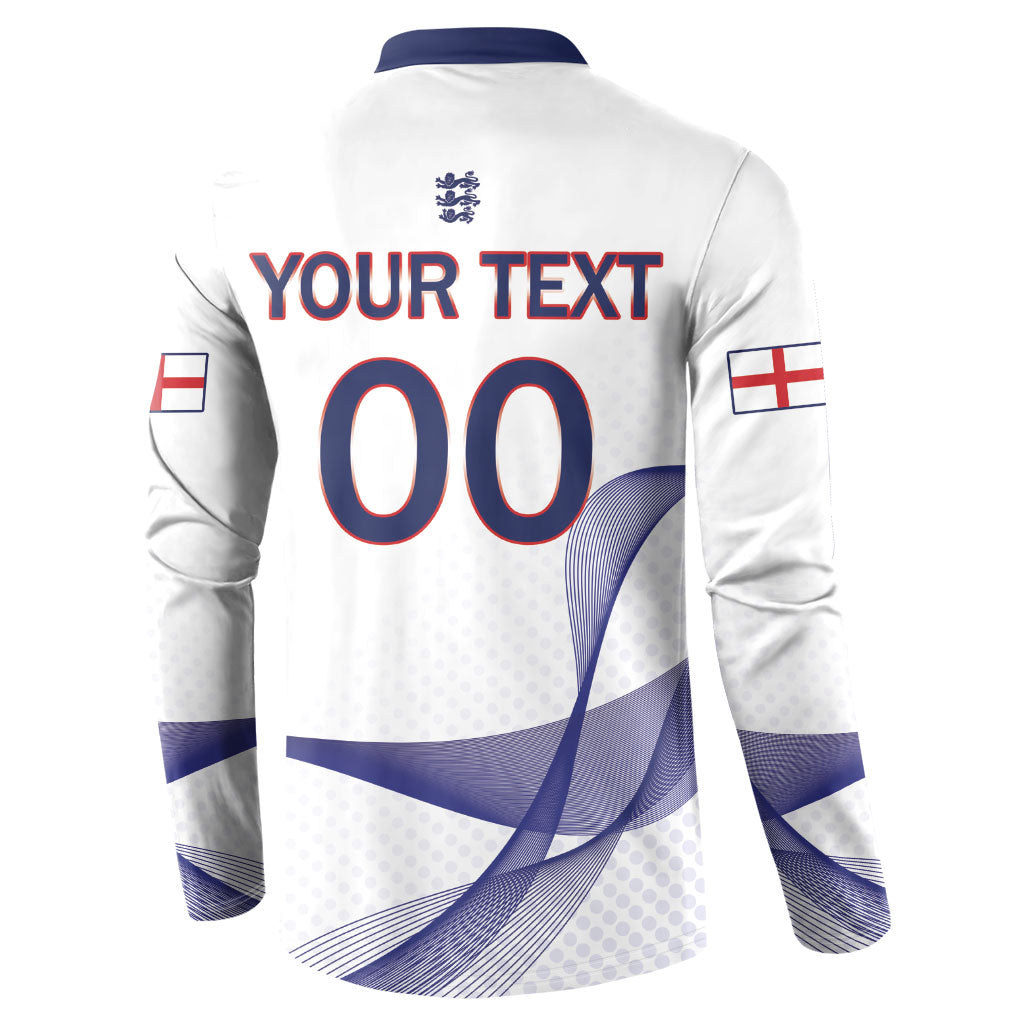 Custom England 2026 World Football Button Sweatshirt Three Lions Go Champions