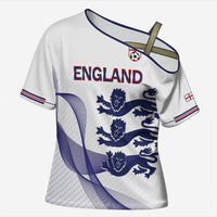 Custom England 2026 World Football Cross Shoulder Shirt Three Lions Go Champions